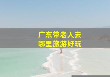 广东带老人去哪里旅游好玩