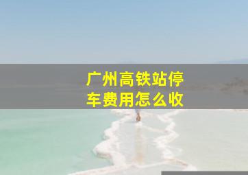 广州高铁站停车费用怎么收