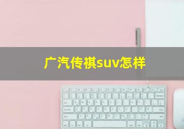 广汽传祺suv怎样