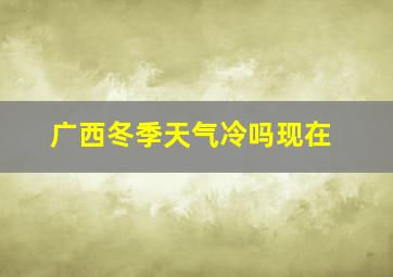 广西冬季天气冷吗现在