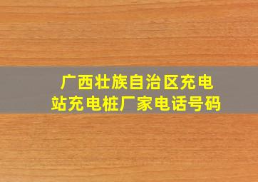 广西壮族自治区充电站充电桩厂家电话号码