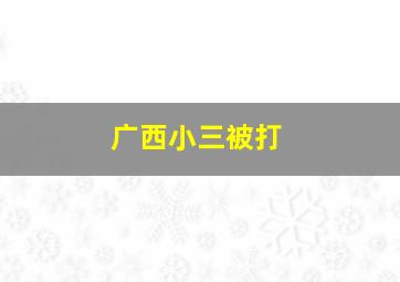 广西小三被打