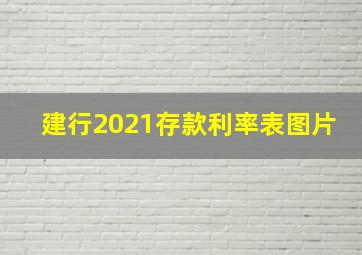 建行2021存款利率表图片