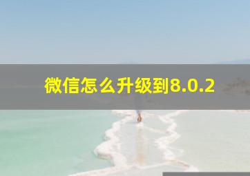 微信怎么升级到8.0.2