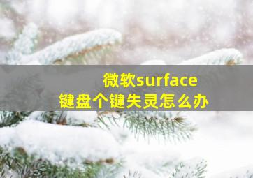 微软surface键盘个键失灵怎么办