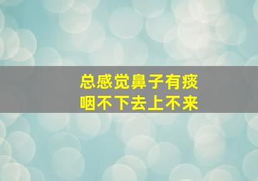 总感觉鼻子有痰咽不下去上不来