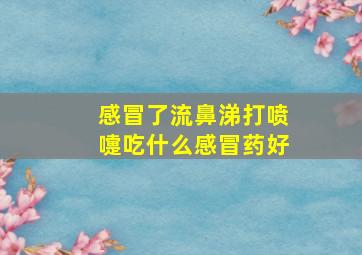 感冒了流鼻涕打喷嚏吃什么感冒药好