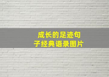 成长的足迹句子经典语录图片