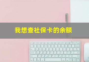 我想查社保卡的余额