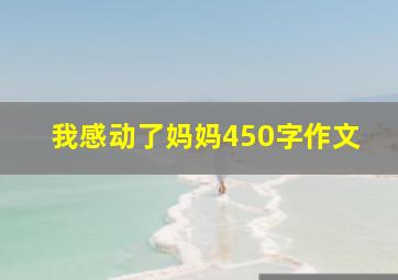 我感动了妈妈450字作文