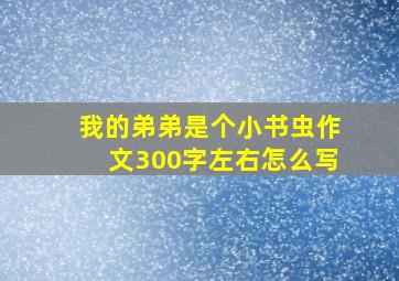 我的弟弟是个小书虫作文300字左右怎么写