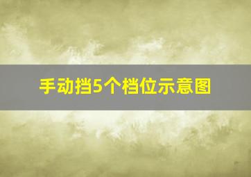 手动挡5个档位示意图