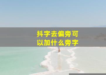 抖字去偏旁可以加什么旁字