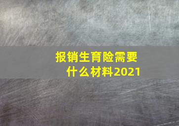 报销生育险需要什么材料2021