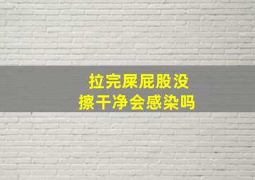 拉完屎屁股没擦干净会感染吗