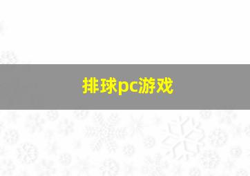 排球pc游戏