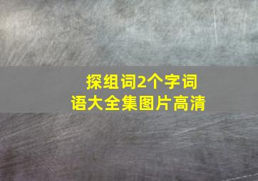 探组词2个字词语大全集图片高清