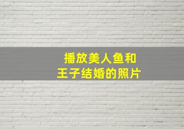 播放美人鱼和王子结婚的照片