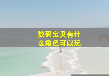 数码宝贝有什么角色可以玩