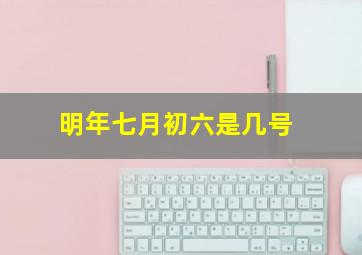 明年七月初六是几号