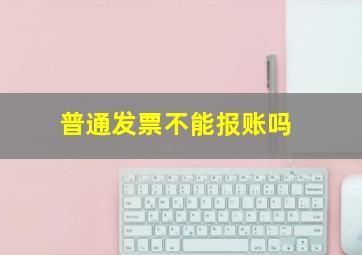 普通发票不能报账吗