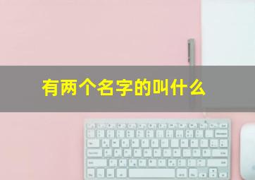 有两个名字的叫什么