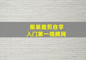 服装裁剪自学入门第一视频网