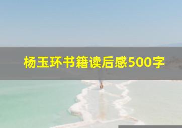 杨玉环书籍读后感500字