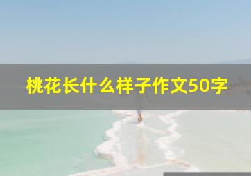 桃花长什么样子作文50字