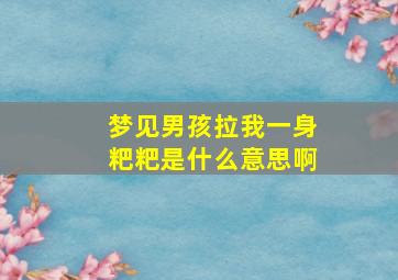 梦见男孩拉我一身粑粑是什么意思啊