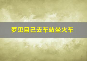 梦见自己去车站坐火车