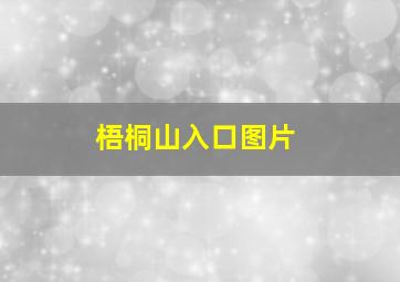 梧桐山入口图片