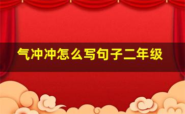 气冲冲怎么写句子二年级