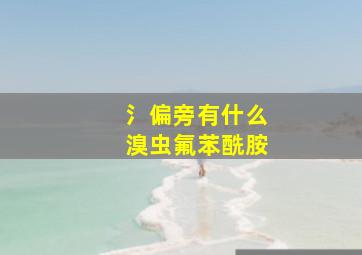 氵偏旁有什么溴虫氟苯酰胺