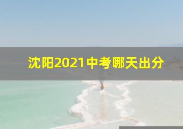 沈阳2021中考哪天出分