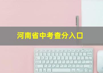 河南省中考查分入口