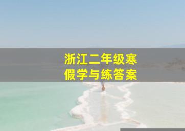 浙江二年级寒假学与练答案