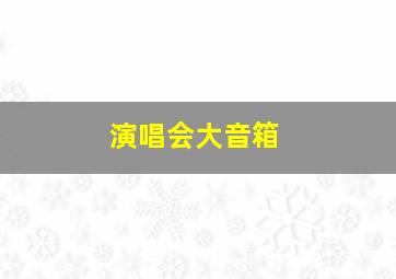 演唱会大音箱