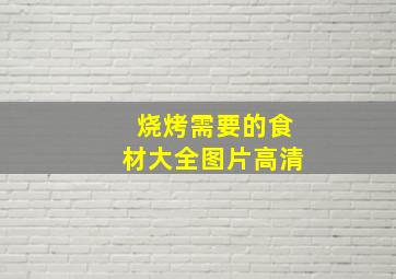 烧烤需要的食材大全图片高清