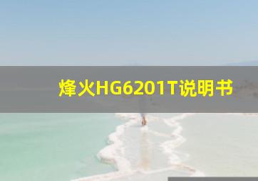 烽火HG6201T说明书