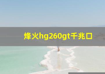 烽火hg260gt千兆口