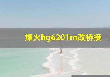 烽火hg6201m改桥接