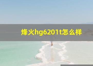 烽火hg6201t怎么样