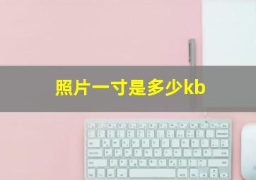 照片一寸是多少kb