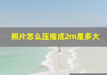 照片怎么压缩成2m是多大