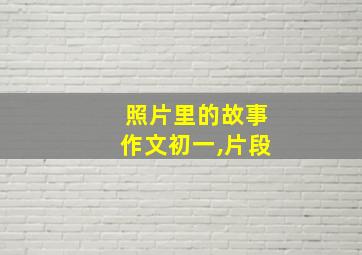 照片里的故事作文初一,片段