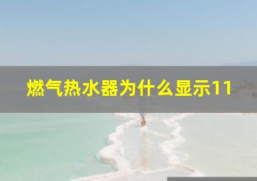 燃气热水器为什么显示11