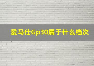 爱马仕Gp30属于什么档次