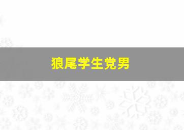 狼尾学生党男