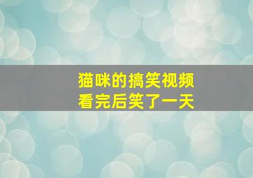 猫咪的搞笑视频看完后笑了一天